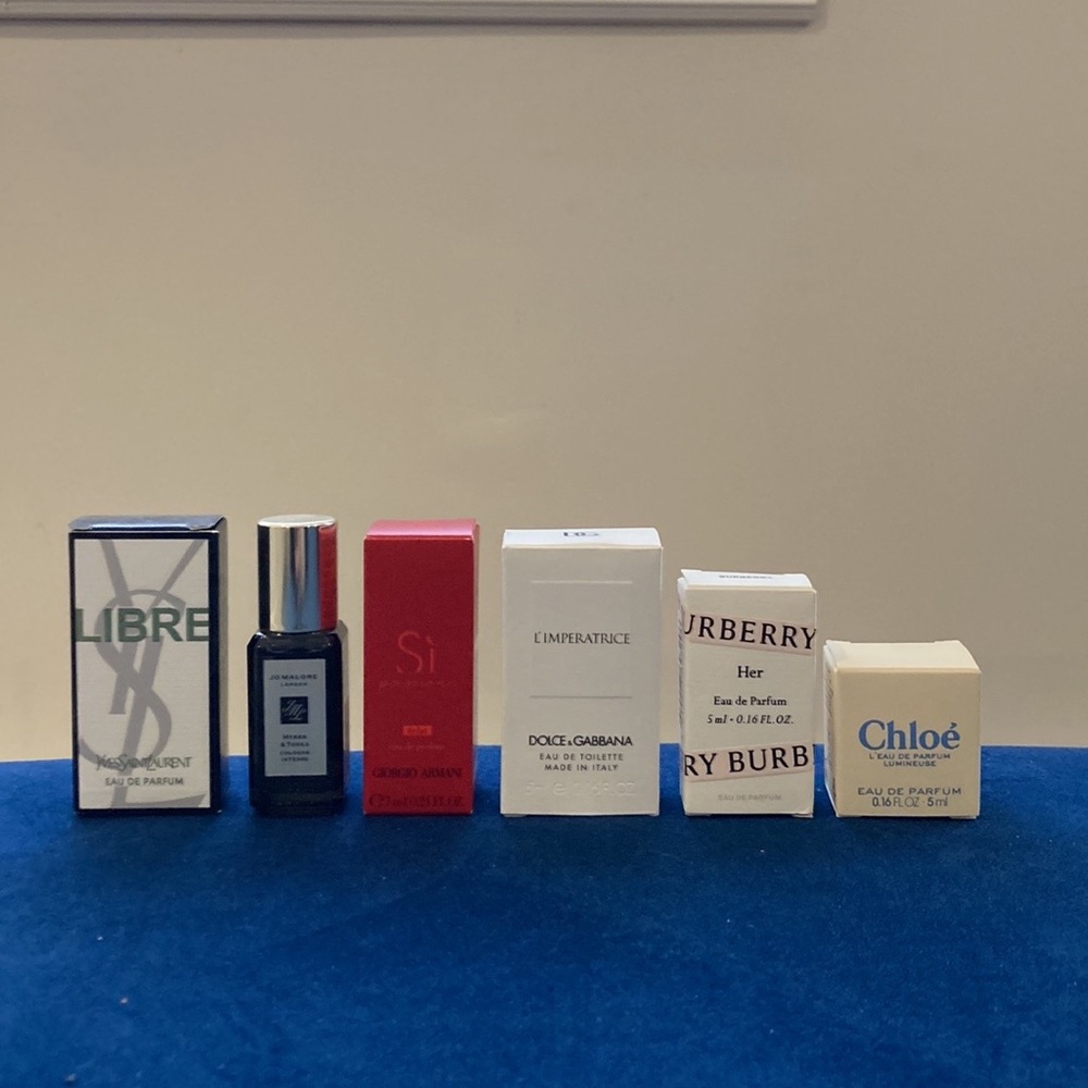 Brand New Luxury Minis - Burberry, Armani, YSL, Chloe, Jo Malone, and Dolce G
